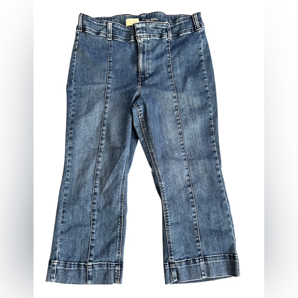 Anthropologie Pilcro Wide Leg Cropped Stretch Jeans Size 34 Excellent Condition